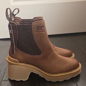 Sorel Brown Heeled Boots